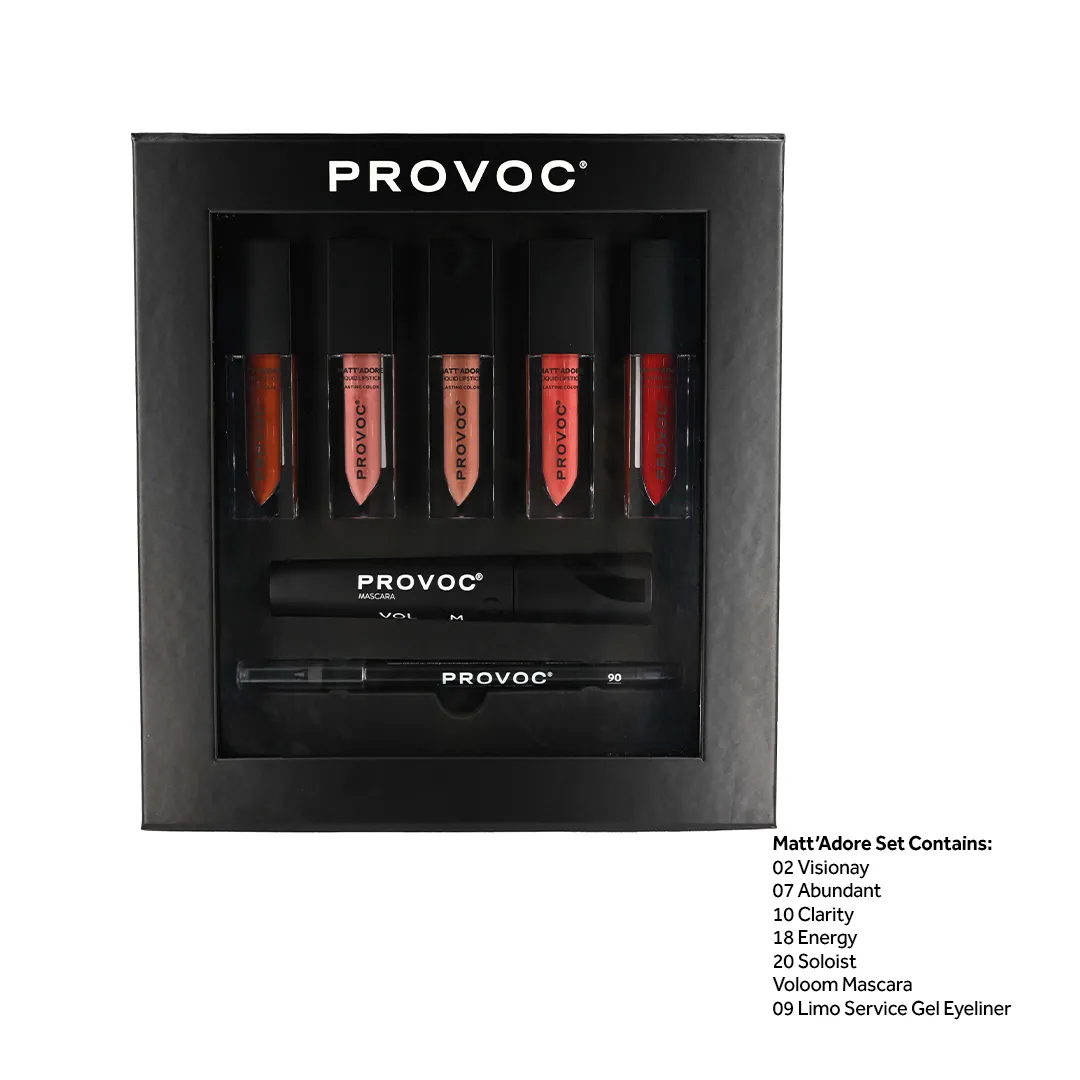 PROVOC MATT'ADORE Make-Up Gift Set 7pcs