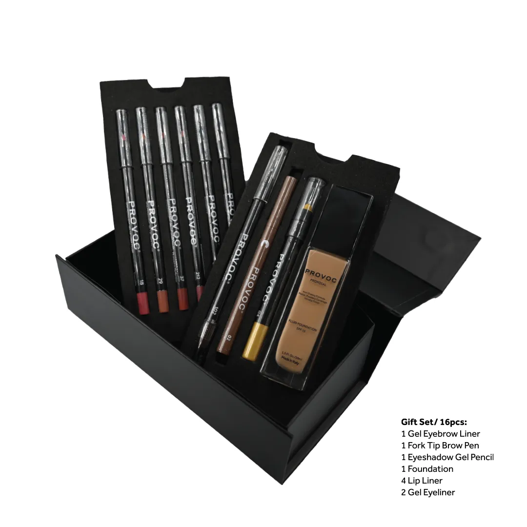 PROVOC Make-Up Gift Set 16 (Peel & Stick Box) 10pcs