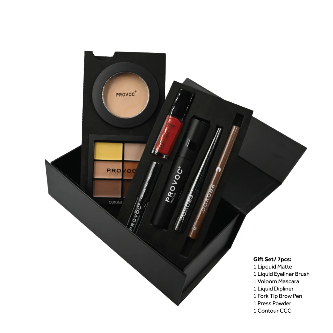 PROVOC Make-Up Gift Set 17 (Peel & Stick Box) 7pcs