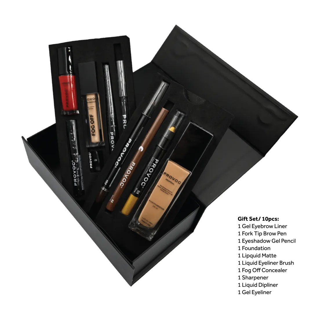 PROVOC Make-Up Gift Set 12 (Peel & Stick Box) 10pcs