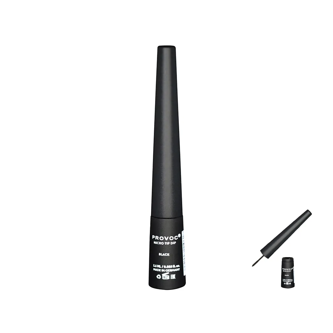 PROVOC MICRO TIP Dip Liquid Eyeliner 01 Black