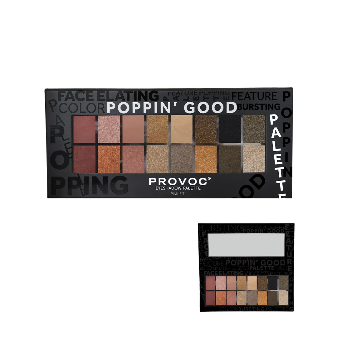 PROVOC POPPIN' GOOD Eyeshadow Pink-Fit Palette 16 Colors