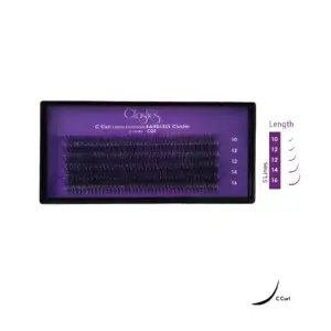 CLASHES BANDLESS Cluster C Curl Lashes Extenstions