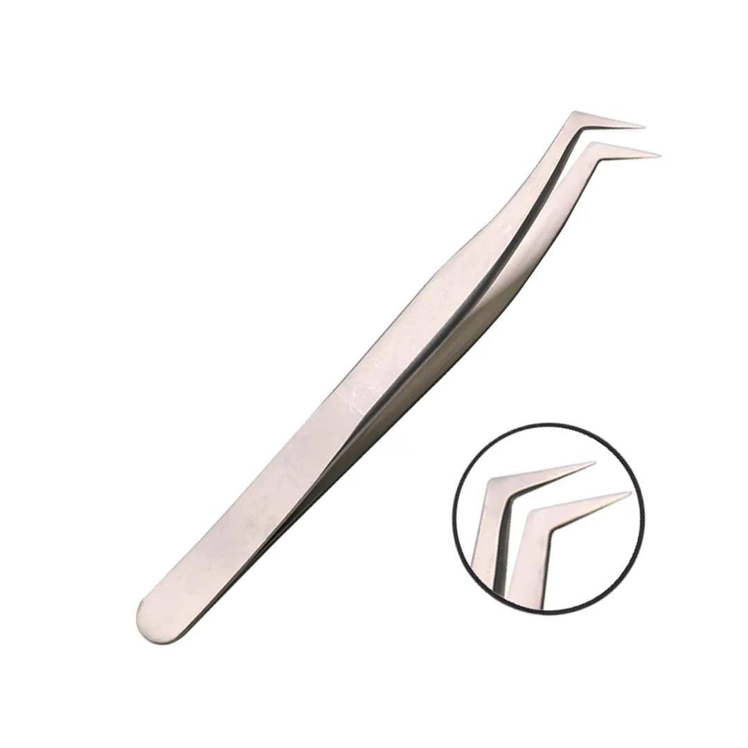 CLASHES Tweezers Curved L Type