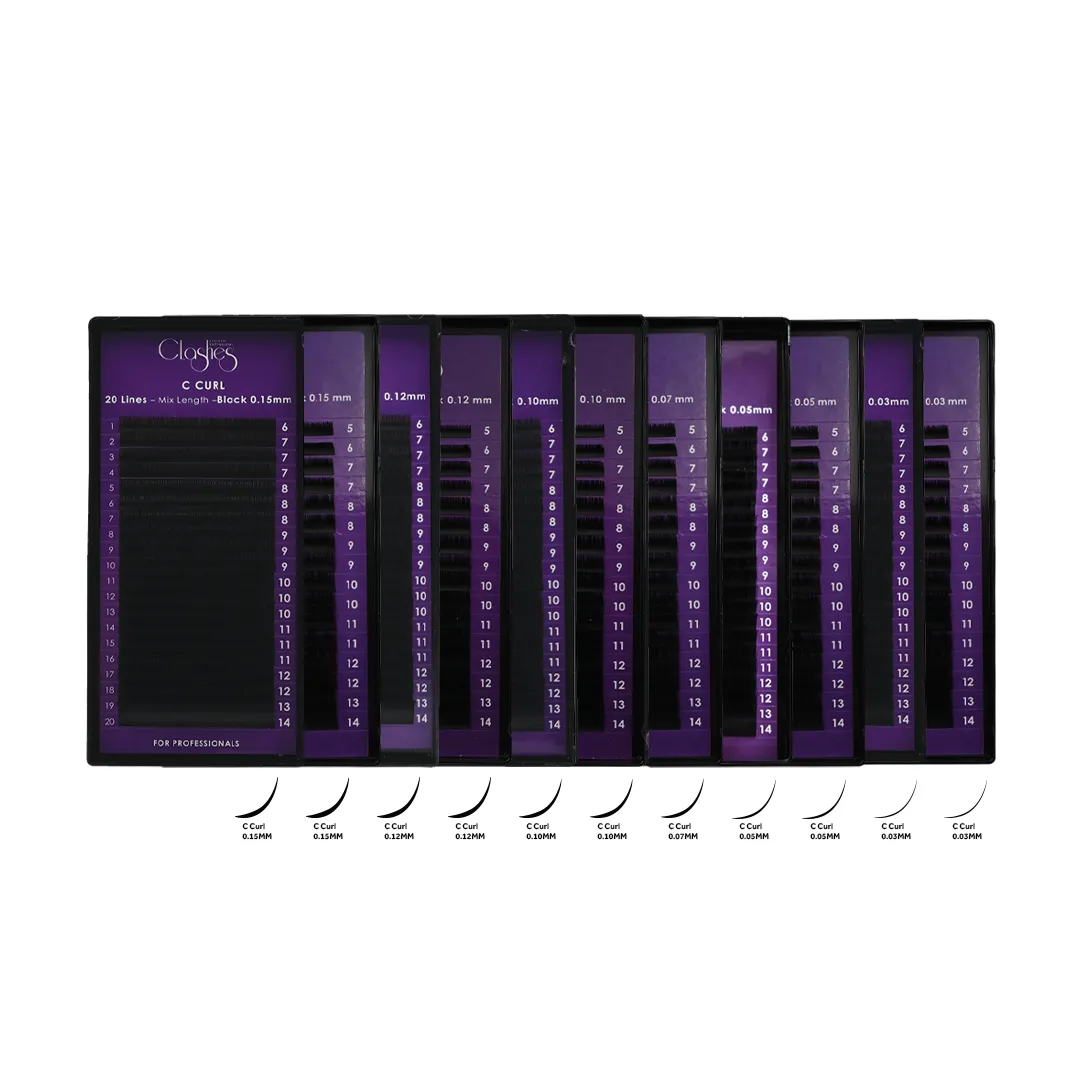 CLASHES Lashes Extensions C Curl (16 Lines)