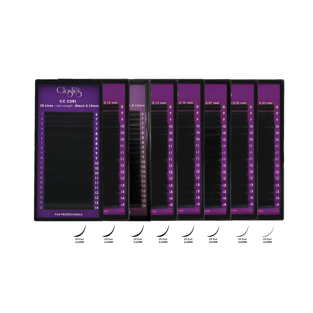 CLASHES Lashes Extensions CC Curl (16 Lines)