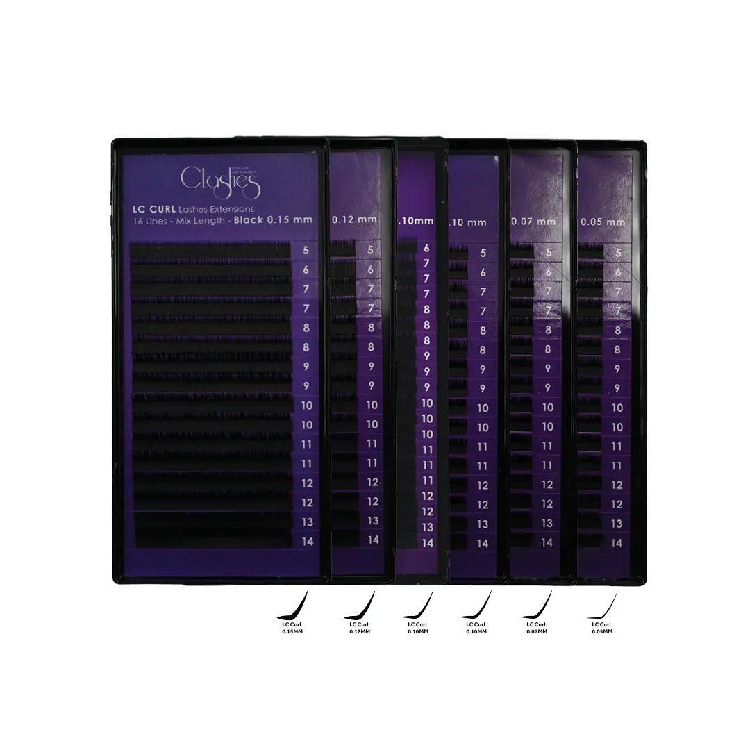 CLASHES Lashes Extensions LC Curl (16 Lines)