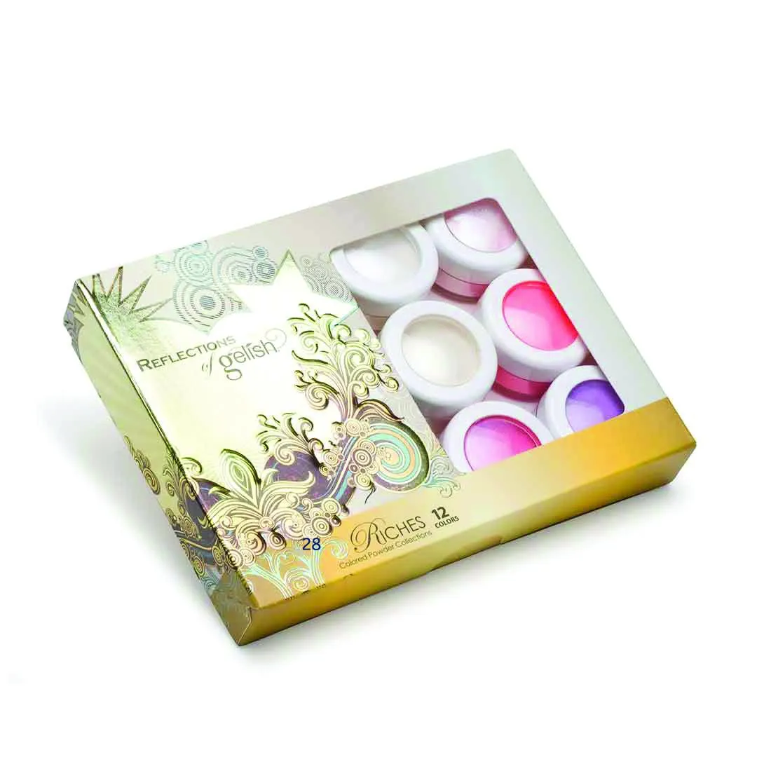 GELISH PROHESION 01235 Riches Set (12 Pearls & Metals Color Powders 7g)