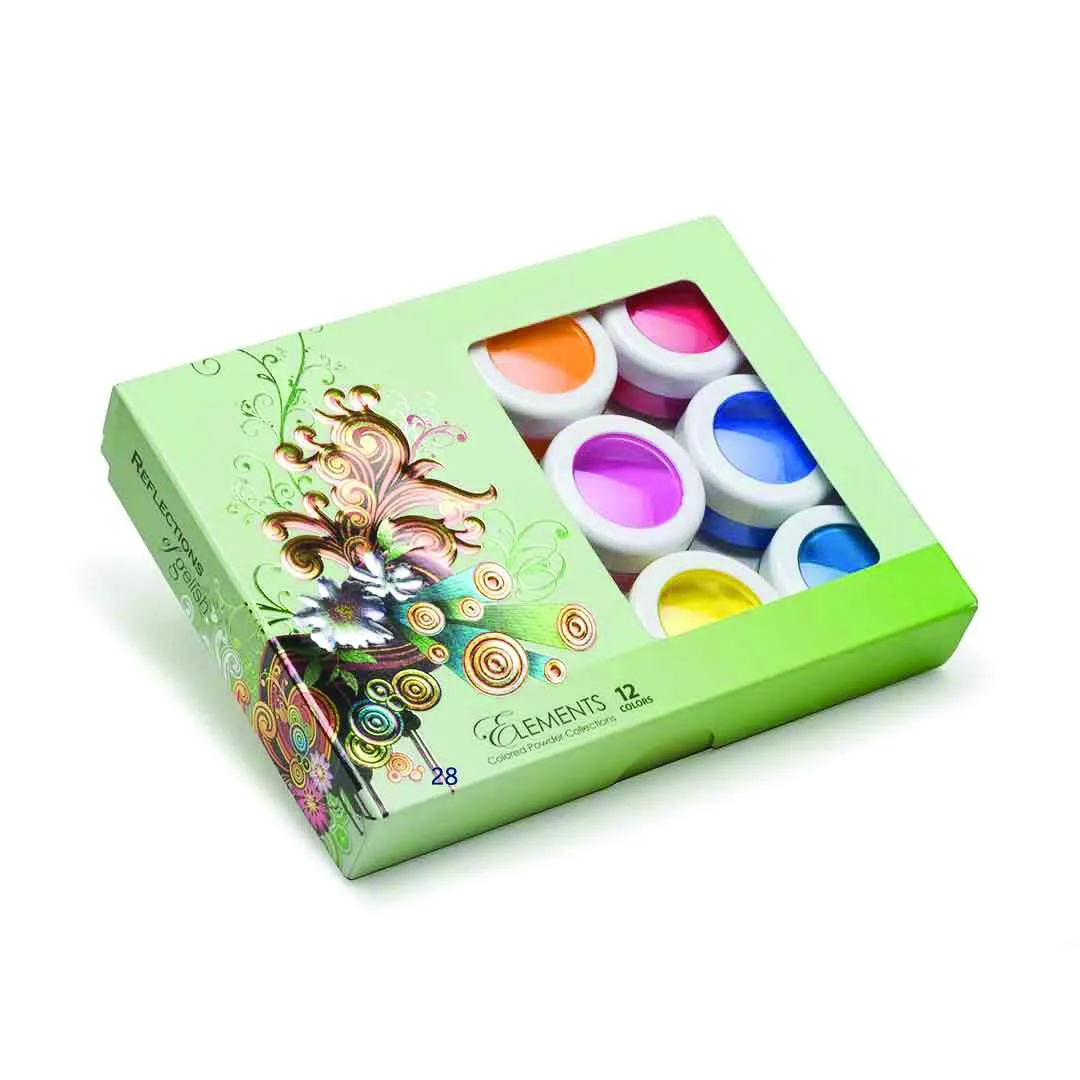 GELISH PROHESION 01233 Element Set (12 Bold Tones Color Powders 7g)