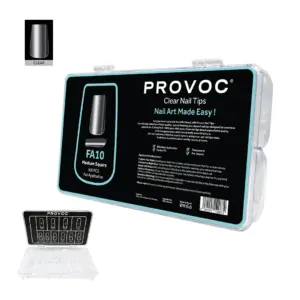 PROVOC Clear Nail Tips 600 pcs (Full Application)
