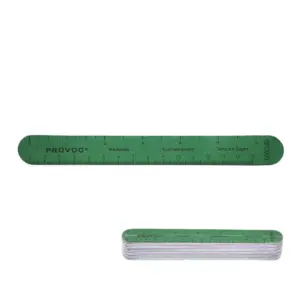 PROVOC File CB Premium Straight Green - 6pcs "Washable"