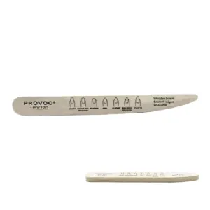 PROVOC File WB Knife Shape White 180/220 6pcs