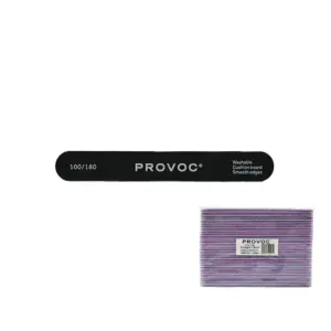 PROVOC File CB Premium Straight Black 100/180 140*19*4 - 20pcs "Washable"